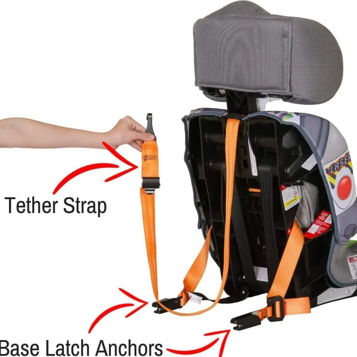 KidsEmbrace 2-in-1 Harness Booster Car Seat - Buzz Lightyear