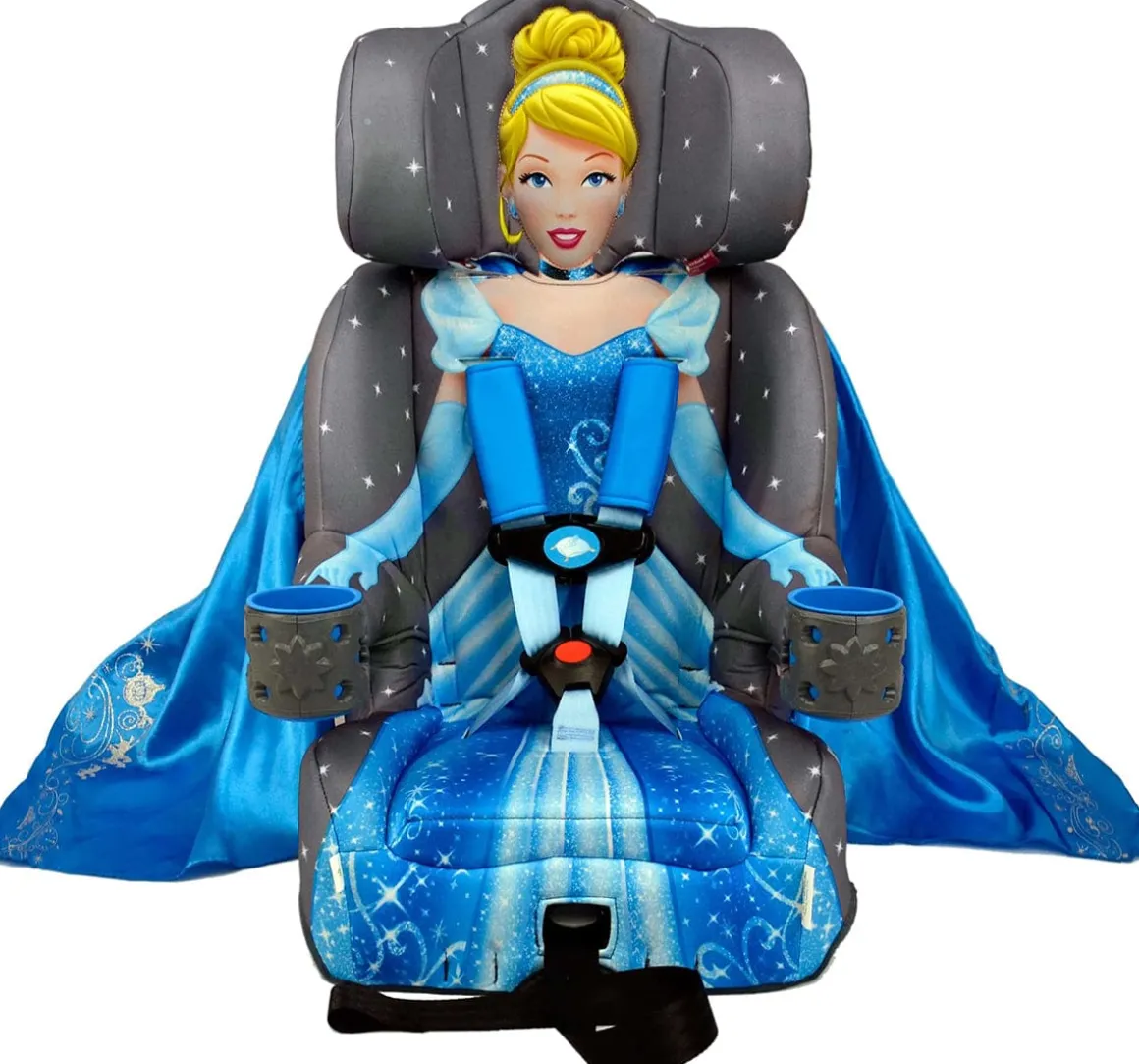 KidsEmbrace 2-in-1 Harness Booster Car Seat - Cinderella Platinum