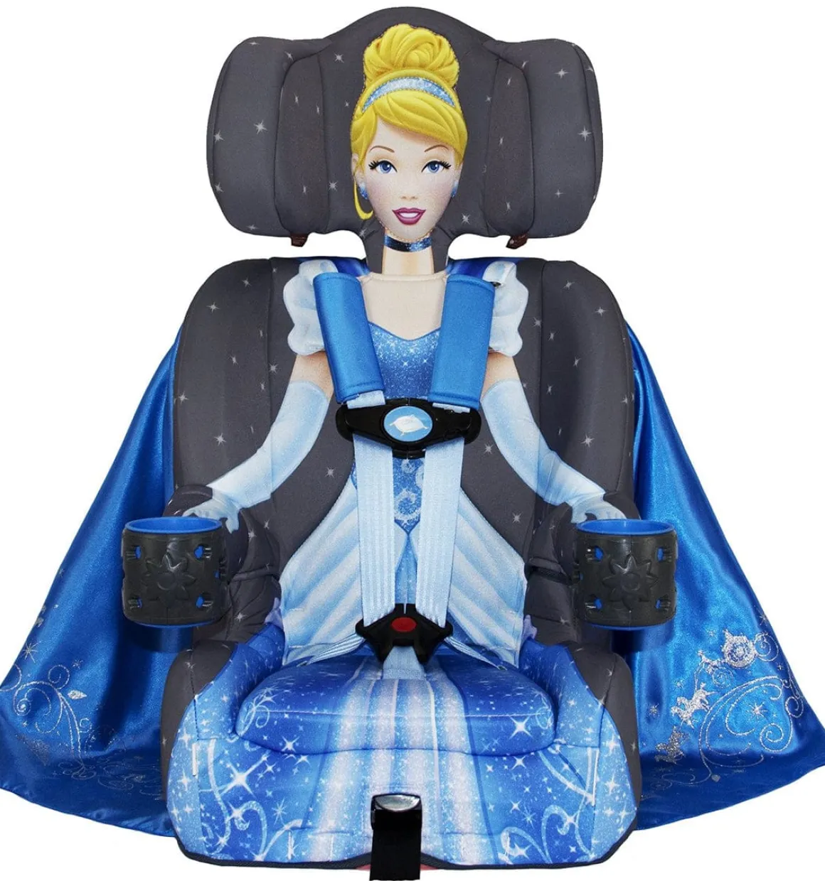 KidsEmbrace 2-in-1 Harness Booster Car Seat - Cinderella Platinum