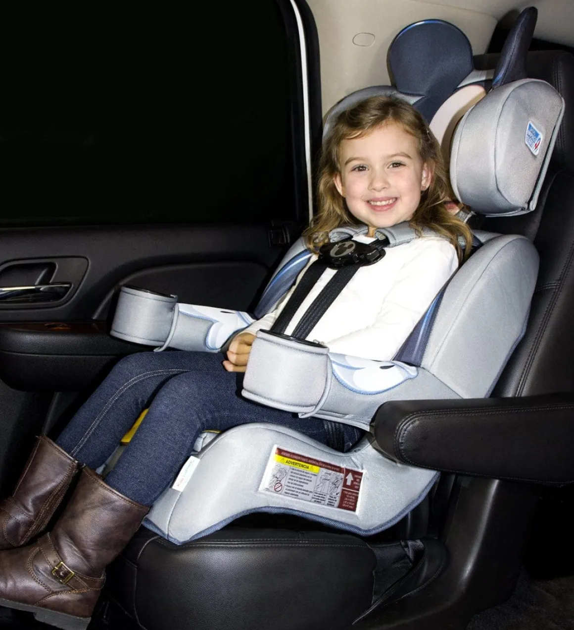 KidsEmbrace 2-in-1 Harness Booster Car Seat - Mickey Mouse