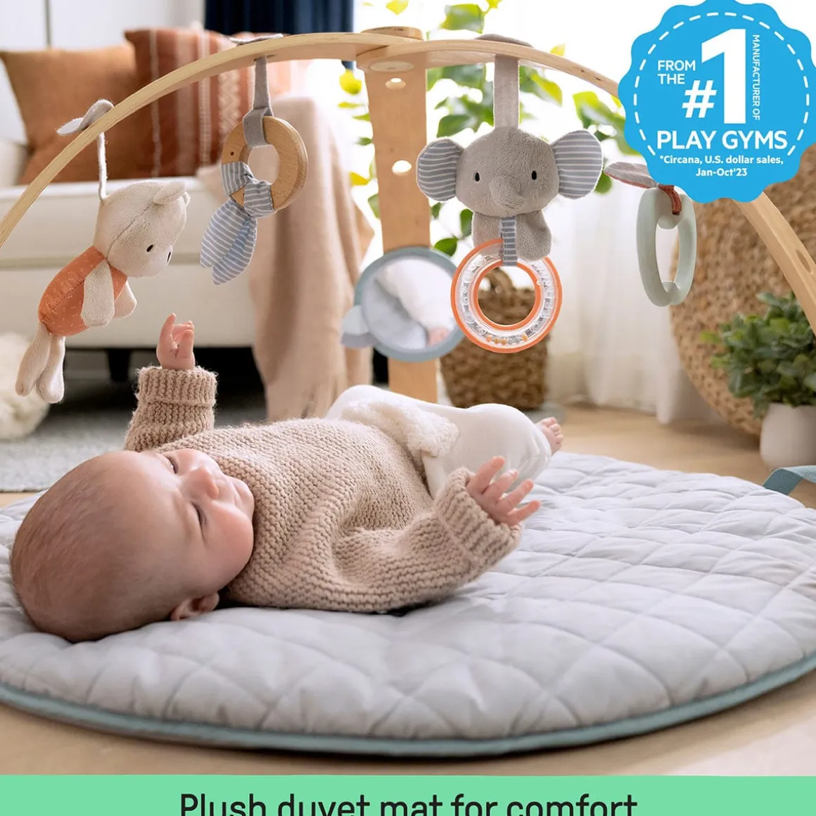 Kids2 Ingenuity Cozy Spot Reversible Duvet Activity Gym - Loamy