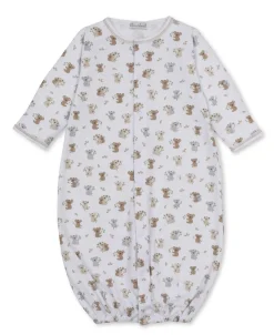 Kissy Kissy Convertible Gown Print - Multi, Newborn