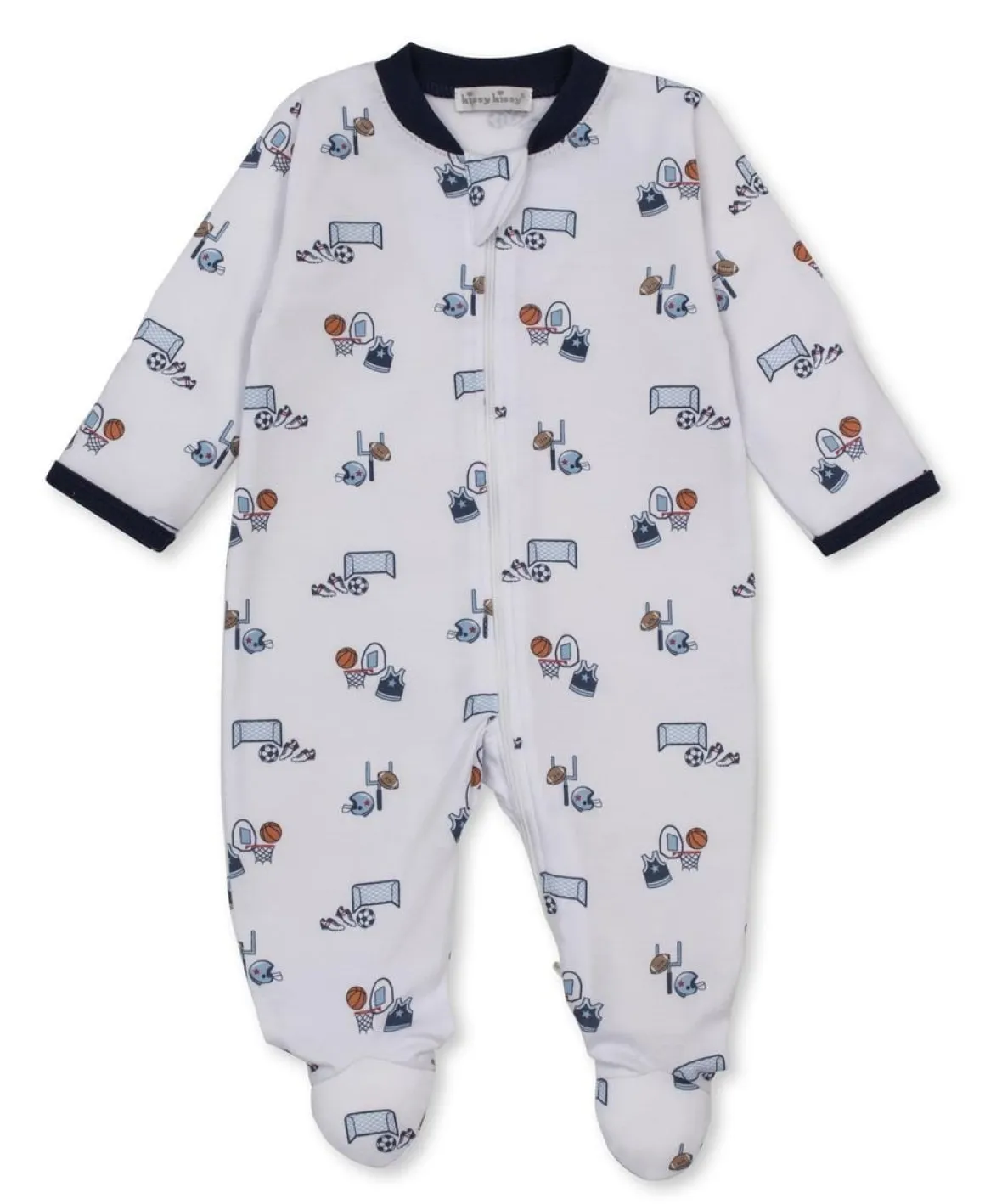 Kissy Kissy Footie w/ Zip Print - Multi, Newborn