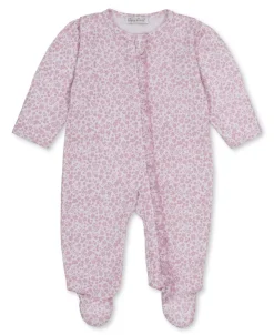 Kissy Kissy Footie w/ Zip Print - Pink, 0-3M