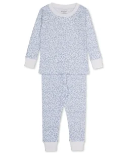 Kissy Kissy Pajama Set Snug Print - Light Blue, 18-24M