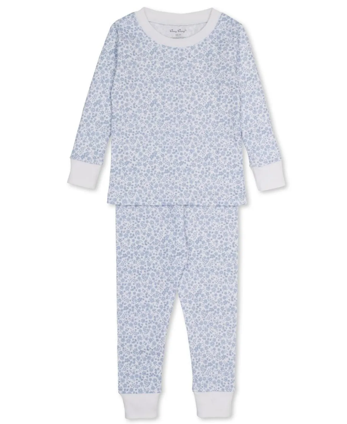 Kissy Kissy Pajama Set Snug Print - Light Blue, 18-24M