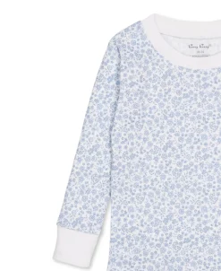 Kissy Kissy Pajama Set Snug Print - Light Blue, 4Y