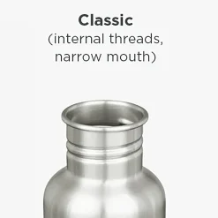 Klean Kanteen Classic Stainless Steel Bottle, 18 oz - Daisy