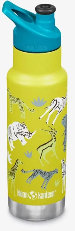 Klean Kanteen Kid Classic Insulated Stainless Steel Bottle, 12 oz - Safari