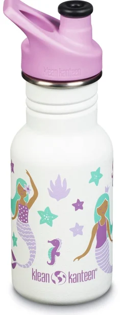 Klean Kanteen Kid Classic Sport Bottle, 12 oz - Mermaids