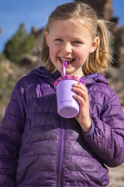 Klean Kanteen Kid Cup with Straw Lid, 10oz - Crocus Petal