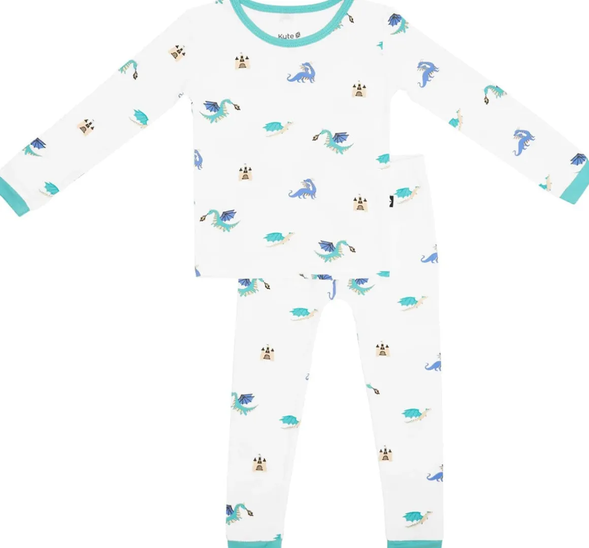 Kyte Baby Toddler Long Sleeve Pajama Set - Dragon (2T)