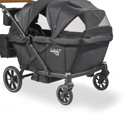 Larktale Caravan Coupe Quad (4 Seater) Stroller Wagon - Byron Black