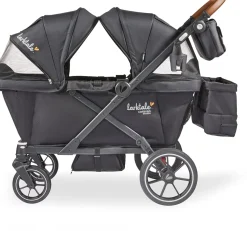 Larktale Caravan Coupe Quad (4 Seater) Stroller Wagon - Byron Black