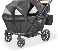 Larktale Caravan Coupe V2 (2 Seater) Stroller Wagon - Byron Black