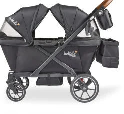 Larktale Caravan Coupe V2 (2 Seater) Stroller Wagon - Byron Black