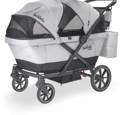 Larktale Caravan Coupe V2 (2 Seater) Stroller Wagon - Gray / Black