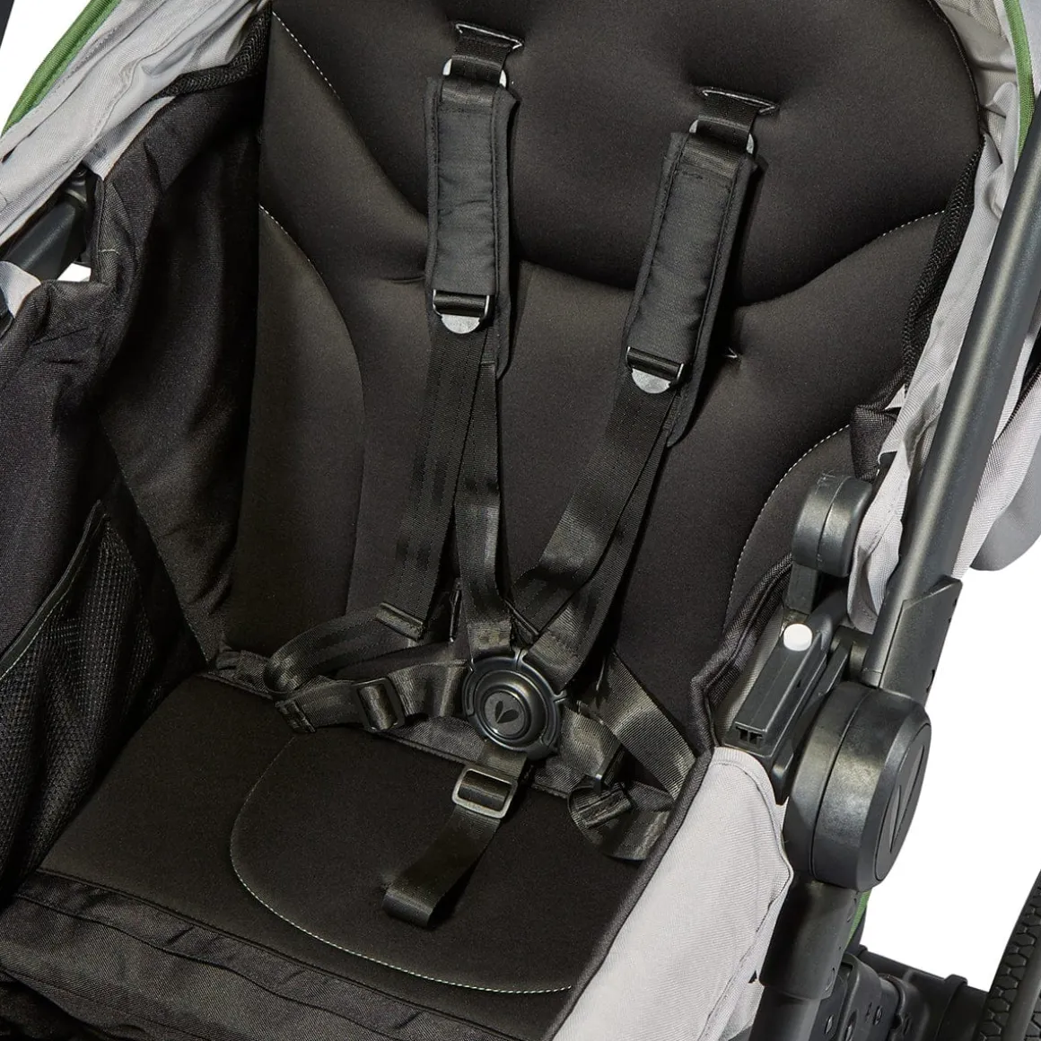 Larktale Caravan Coupe V2 (2 Seater) Stroller Wagon - Gray / Black