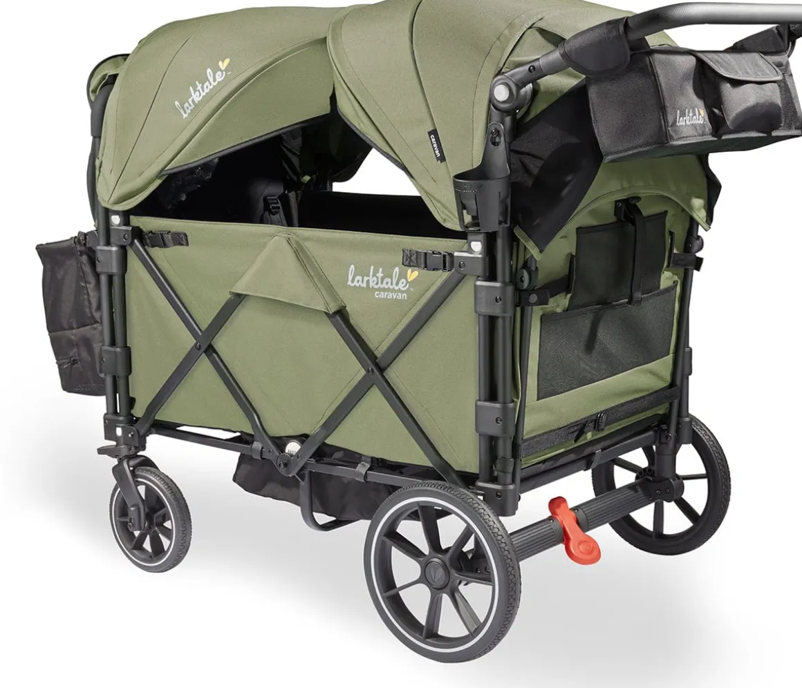 Larktale Caravan Quad (4 Seater) Stroller Wagon - Chelsea Green