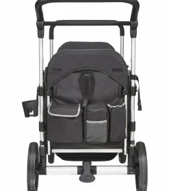 Larktale Caravan (3 Seater) Stroller Wagon Complete Bundle - Mornington Gray / Barossa Red