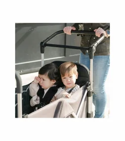 Larktale Caravan (3 Seater) Stroller Wagon Complete Bundle - Mornington Gray / Byron Black
