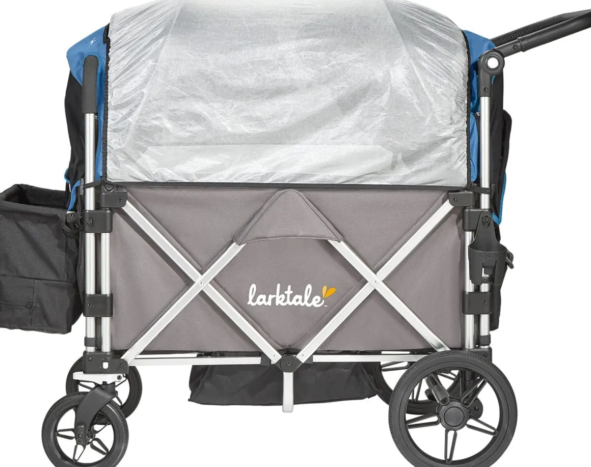 Larktale Caravan Stroller Wagon Canopy Set of 2 - Freshwater Blue