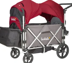 Larktale Caravan Stroller Wagon Complete - Mornington Gray/Barossa Red