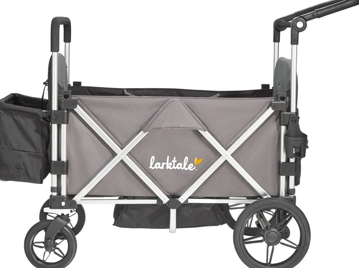 Larktale Caravan Stroller Wagon Complete - Mornington Gray/Barossa Red