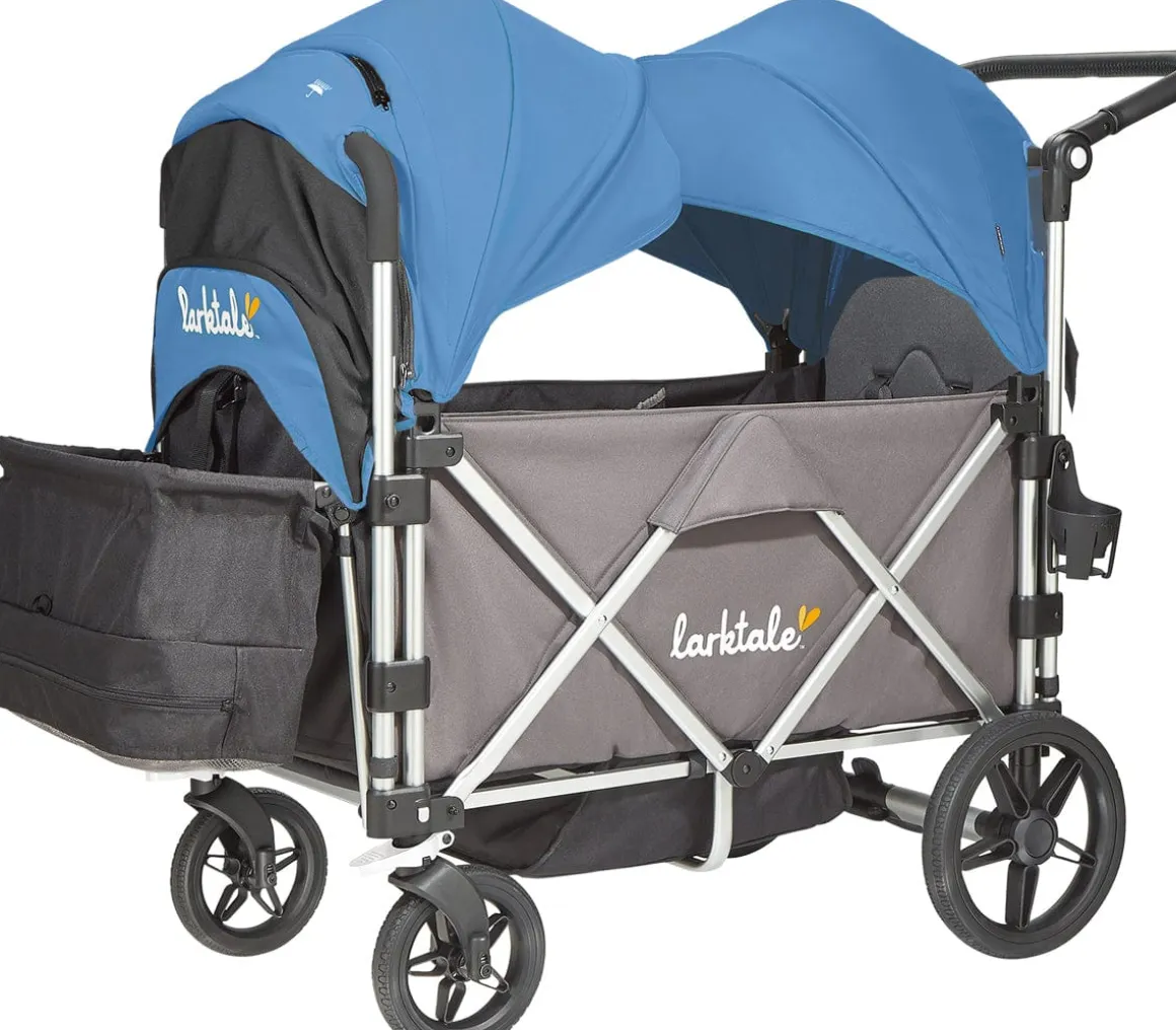 Larktale Caravan Stroller Wagon Complete - Mornington Gray/Freshwater Blue