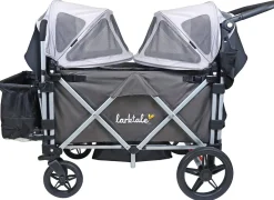 Larktale Caravan Stroller Wagon Summer Canopy Set - Nightcliff Stone