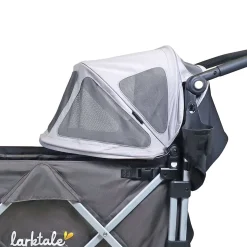 Larktale Caravan Stroller Wagon Summer Canopy Set - Nightcliff Stone