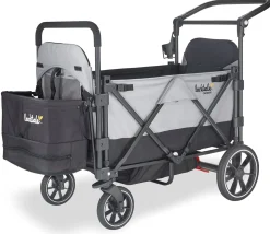 Larktale Caravan V2 (2 Seater) Stroller Wagon - Gray/Black
