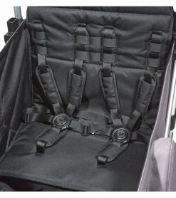 Larktale Caravan V2 (3 Seater) Stroller Wagon Bundle - Gray/Black