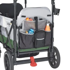 Larktale Caravan V2 (4 Seater) Stroller Wagon Bundle - Gray/Black