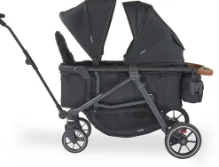 Larktale Crossover V2 (2 Seater) Convertible Stroller Wagon - Byron Black