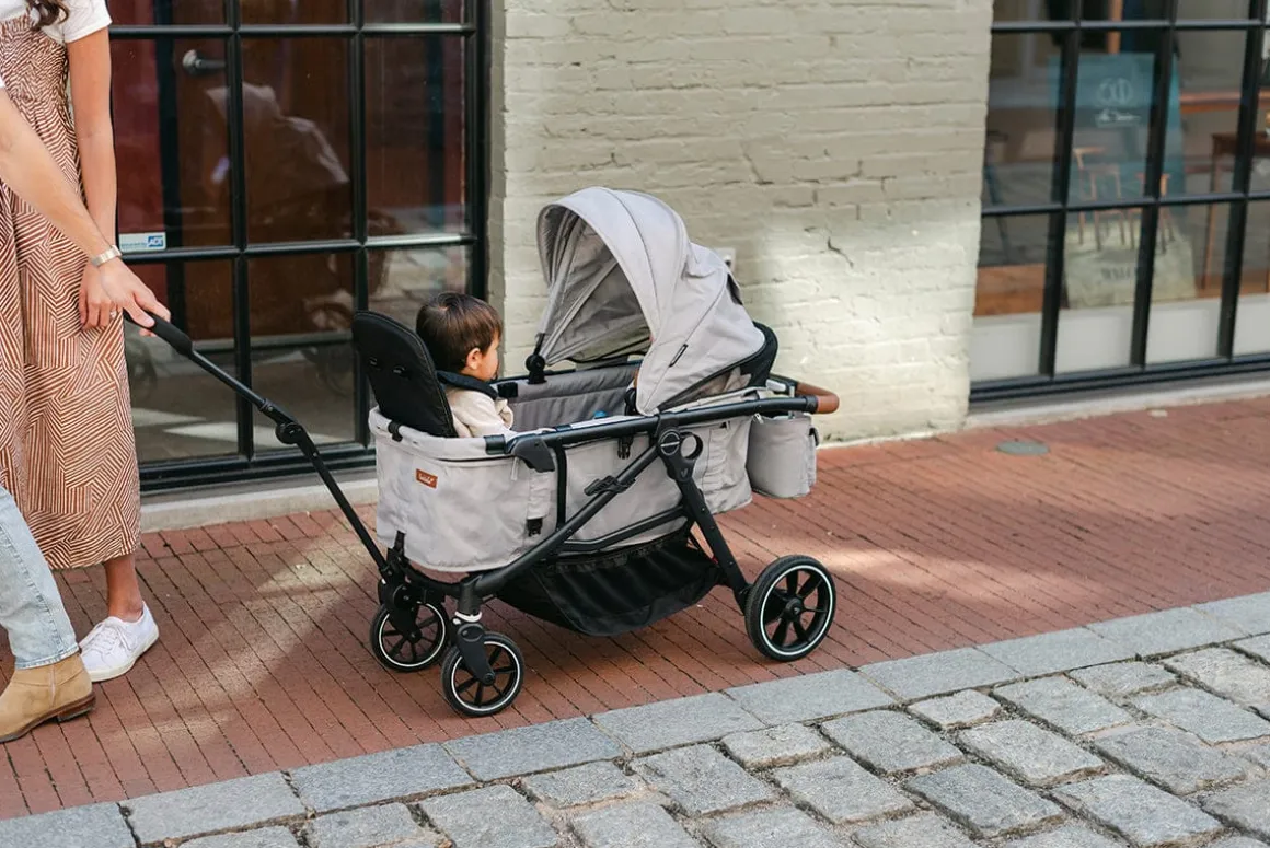 Larktale Crossover V2 (2 Seater) Convertible Stroller Wagon - Nightcliff Stone