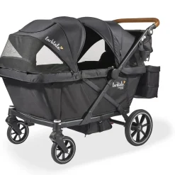 Larktale OPEN BOX Caravan Coupe Quad (4 Seater) Stroller Wagon - Byron Black