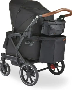 Larktale Sprout V2 Single-to-Double Stroller Wagon - Byron Black