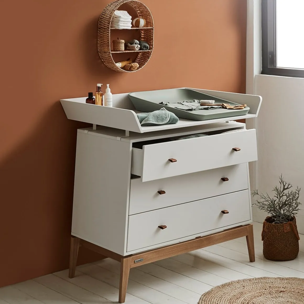 Leander Matty Changing Pad - Sage Green