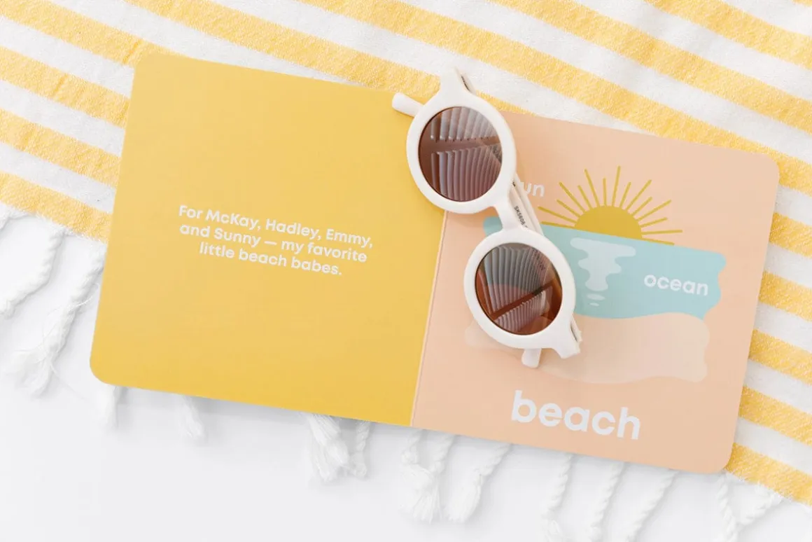 Left Hand Book House Board Book - Beach Baby