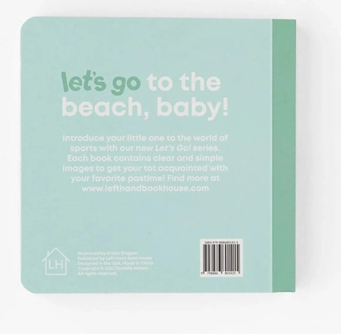 Left Hand Book House Board Book - Beach Baby