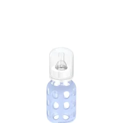 Lifefactory 4oz Glass Baby Bottle with Silicone Sleeve - Blanket