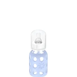 Lifefactory 4oz Glass Baby Bottle with Silicone Sleeve - Blanket