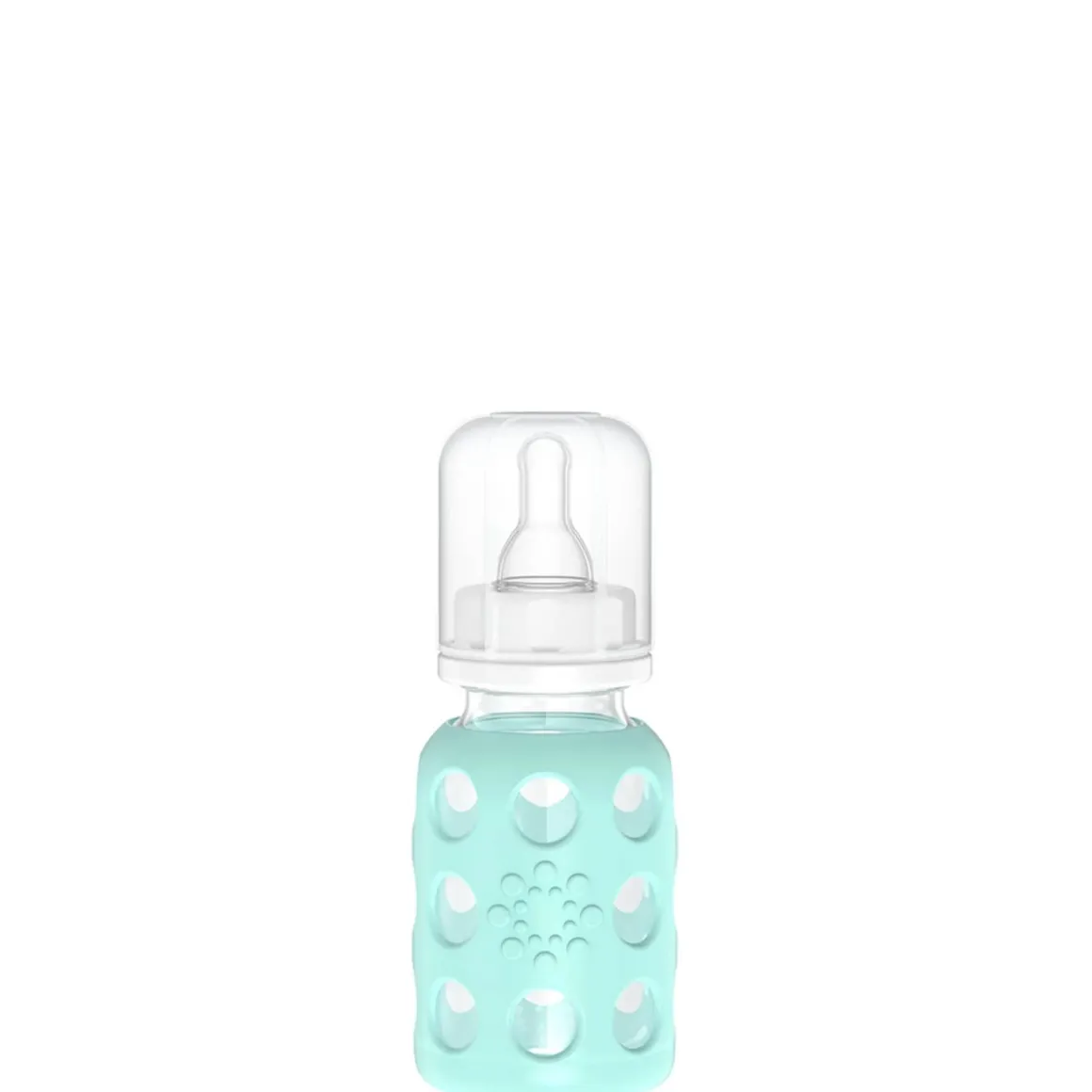 Lifefactory 4oz Glass Baby Bottle with Silicone Sleeve - Mint