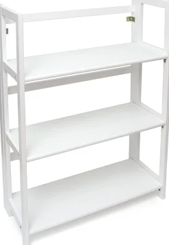 Lipper International Kids 3-Shelf Folding Bookcase - White