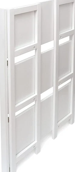 Lipper International Kids 3-Shelf Folding Bookcase - White