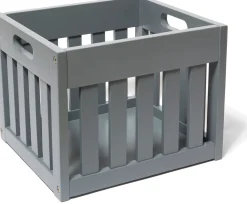 Lipper International Wooden Storage Crate - Grey