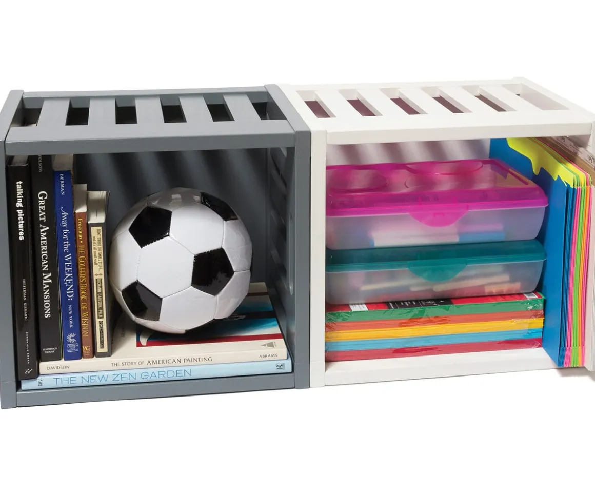 Lipper International Wooden Storage Crate - Grey