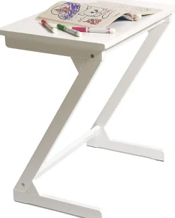 Lipper International Wooden Zig Zag Table - White