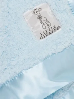 Little Giraffe Chenille Blanky - Blue